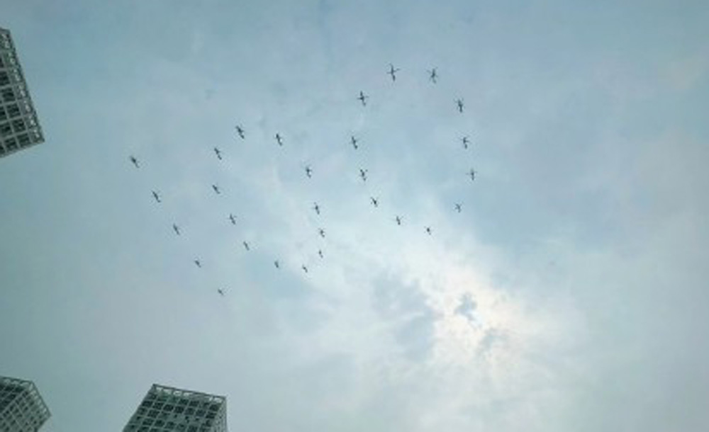 庆中共建党百年 1.4万人综合演练